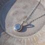Personalised Hand Stamped Zodiac Molten Pebble Necklace, thumbnail 1 of 8