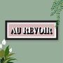 Au Revoir Framed Typography Print, thumbnail 6 of 10