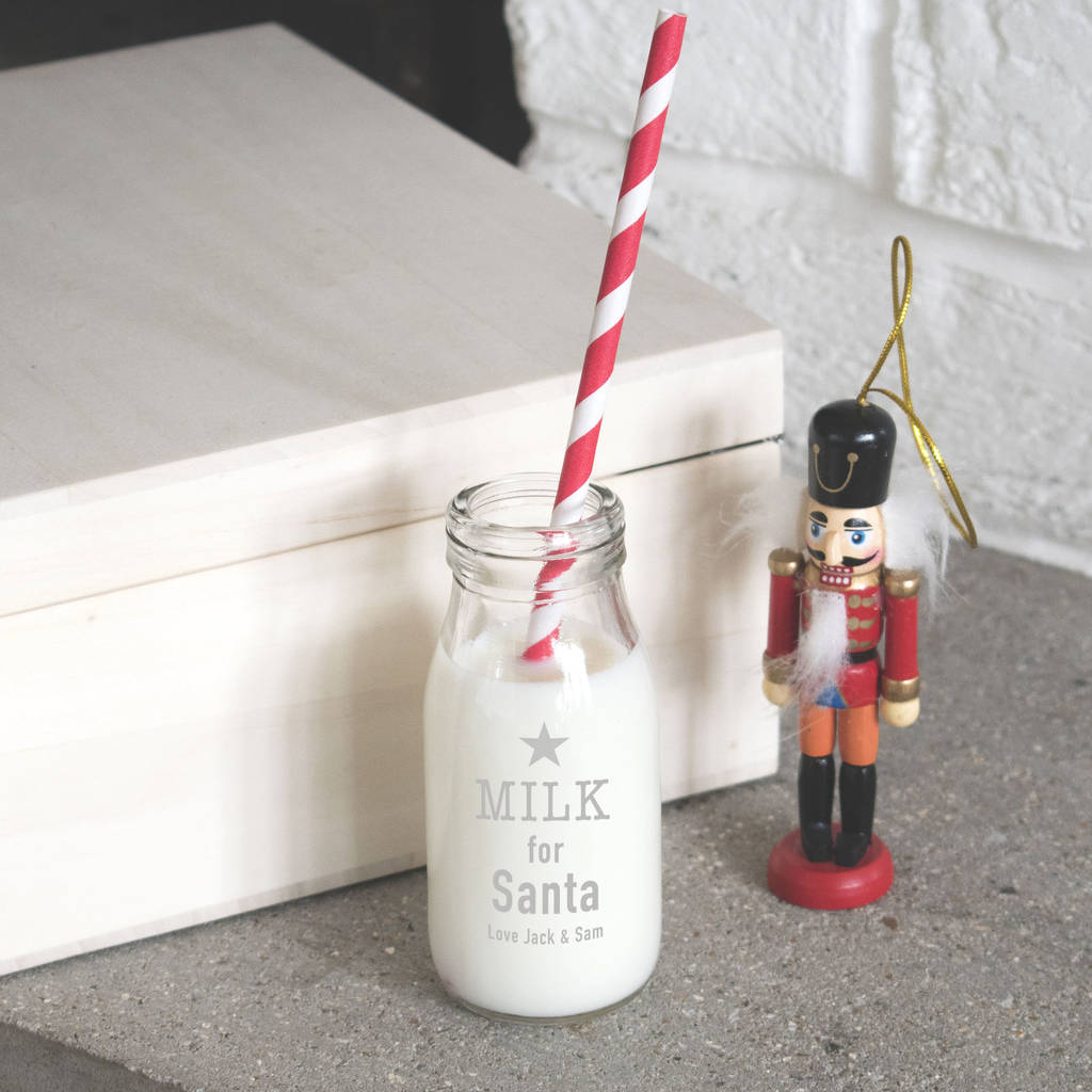 Personalised 'Santa's Milk' Bottle