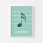 Semiquaver Note Print | Music Theory Poster, thumbnail 5 of 10