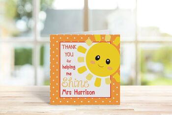 Cute Thank You Teacher Cards, 2 of 8