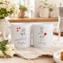 Couples Wedding Pencil Mr And Mrs Mug Set, thumbnail 1 of 6