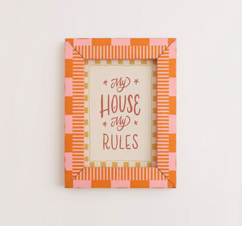 My House, My Rules Print, Living Room Print, 9 of 10