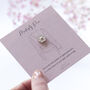 White Enamel Flower Modesty Pin Or Button, thumbnail 7 of 10