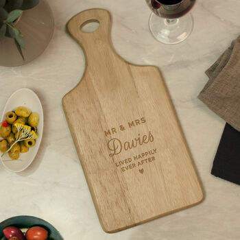 Personalised Wedding Wooden Chopping Board, 2 of 6