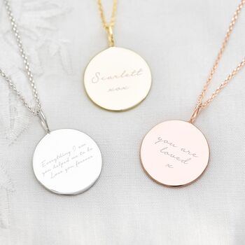 Large Sterling Silver Sia Personalised Necklace, 2 of 12