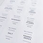 5cm X 5cm White Herb And Spice Jar Labels, thumbnail 1 of 7