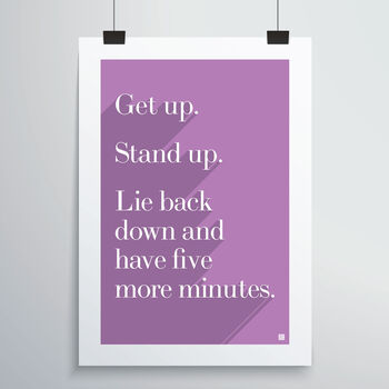 Get Up Stand Up Print, 10 of 12