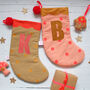 Personalised Spotty Christmas Stocking, thumbnail 1 of 10