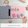 Personalised Pink Premium Shapes Wooden Name Puzzle, thumbnail 3 of 5