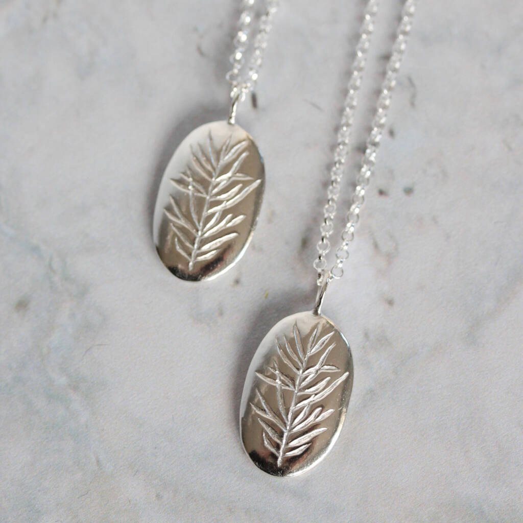 Silver Rosemary Remembrance Necklace By Astrid And Rose ...