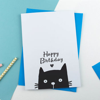 Personalised Happy Birthday Cat Card, 7 of 7