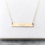 Reversible Personalised Bar Necklace, thumbnail 7 of 8