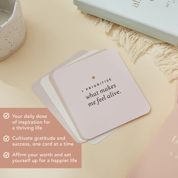 Everyday Affirmation Cards With Beech Wood Stand, 8 of 10