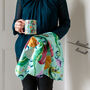 Under The Sea Themed Seahorse And Shells Tea Towel, thumbnail 2 of 4