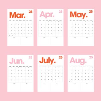 This Is The Year Calendar Pink, 5 of 5