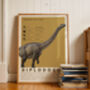 Diplodocus | Dinosaur Art Print, thumbnail 4 of 8