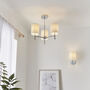 Three Light Shaded Chandelier, thumbnail 10 of 12
