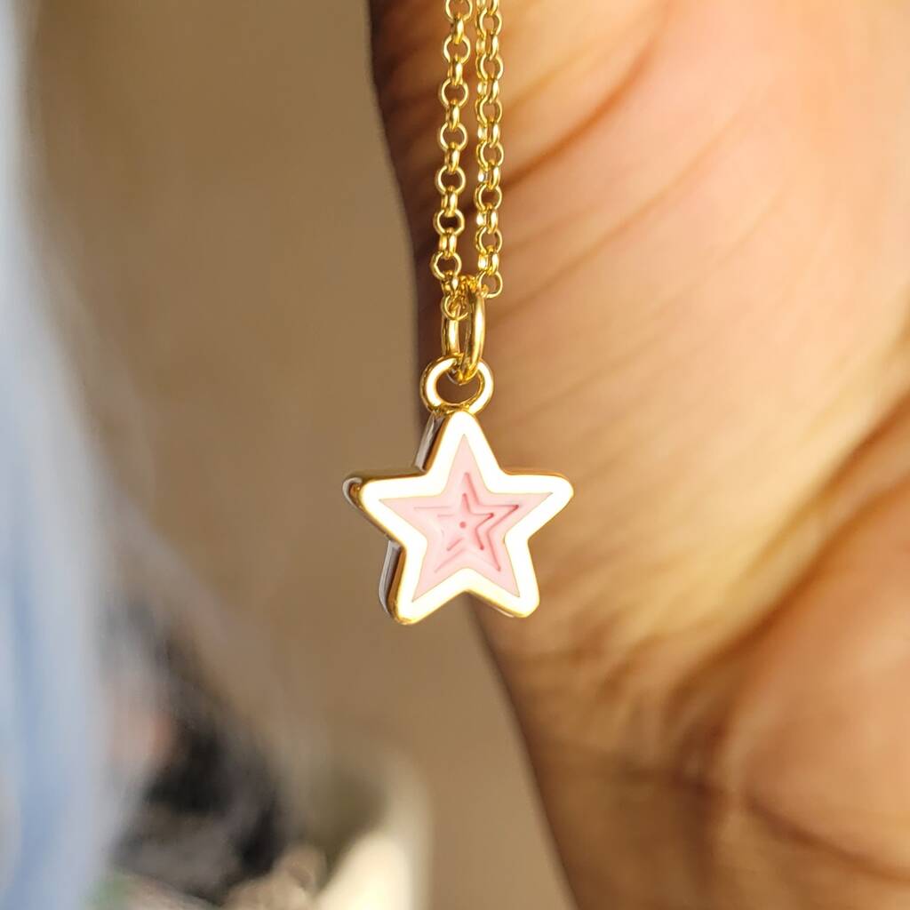 Silicone Necklace - Pink Star – Aribella Collection, Inc.