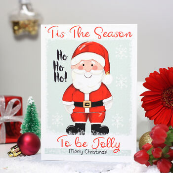 'Tis The Season' Santa Christmas Card, 4 of 7