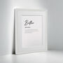 Personalised Brother Family Keepsake Framed Print, thumbnail 9 of 10