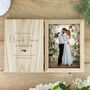 Personalised Wedding Script Text Book Photo Frame, thumbnail 4 of 6