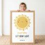 Personalised Children's Print, Let Your Light Shine, thumbnail 3 of 10