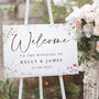 Watercolour Wildflowers Welcome To Our Wedding Sign, thumbnail 2 of 2