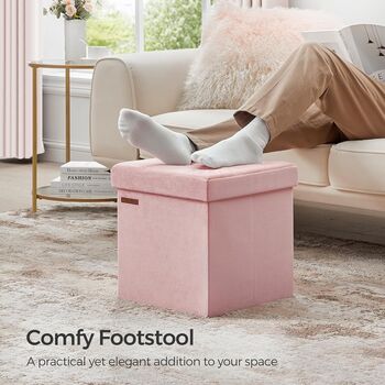 Small Ottoman Footstool With Hidden Storage, 2 of 9