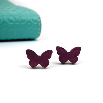 Butterfly Stud Earrings, 4 of 5