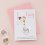 Personalised Little Hug Token Valentine's Day Card, thumbnail 1 of 6