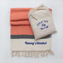 Personalised Cotton Sofa Throw, Gift For Christmas, thumbnail 2 of 12