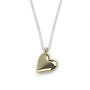 Gold Coloured Heart Necklace, thumbnail 2 of 3