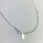 Sterling Silver Tiny Crystal Heart Pendant Necklace, thumbnail 6 of 6