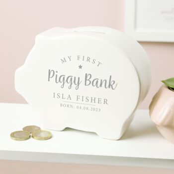 Personalised My First Piggy Bank, 3 of 4