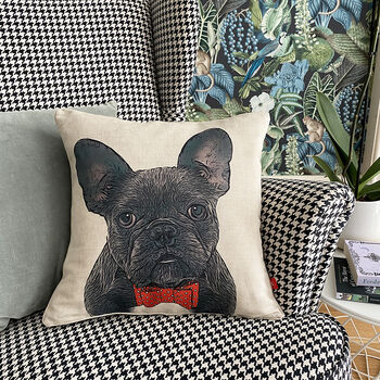 French Bulldog Cushion, 5 of 8