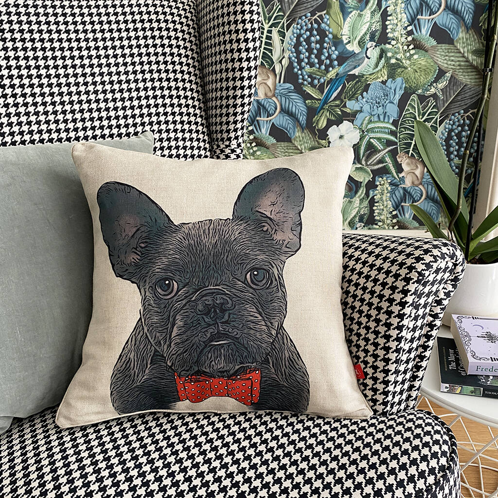 French Bulldog Cushion By Keylime Design | notonthehighstreet.com