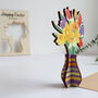 Pop Out Wooden Spring Flowers Card, thumbnail 3 of 12