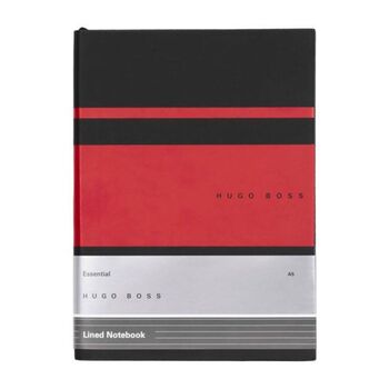 Personalised Hugo Boss Gear Lined Notebook – Red A5, 5 of 6