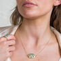 Gold Plated Turquoise Pendant And Ring Set, thumbnail 1 of 10