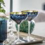 Blue Star Champagne Saucers, thumbnail 1 of 3