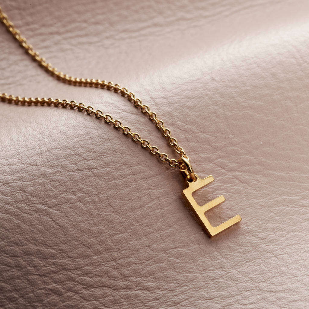 Letter Initial Necklace By Posh Totty Designs | notonthehighstreet.com