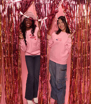 Chaotic But Iconic Embroidered Pink Jumper, 5 of 6