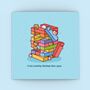 Cute Building Blocks Greetings Card, thumbnail 1 of 9