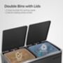 Dual Recycling Bin With Soft Close Lids, thumbnail 5 of 12