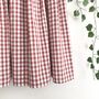 Gingham Cotton Midi Skirt, 1950 Skirt, thumbnail 3 of 5