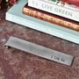 Personalised 11th Anniversary Gift, Steel Scroll Bookmark, thumbnail 3 of 10