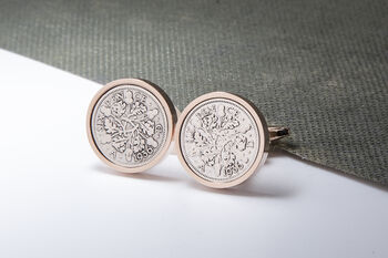 1936 90th Birthday Sixpence Coin Cufflinks, 3 of 4