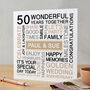 Personalised Golden Wedding Anniversary Card, thumbnail 1 of 5