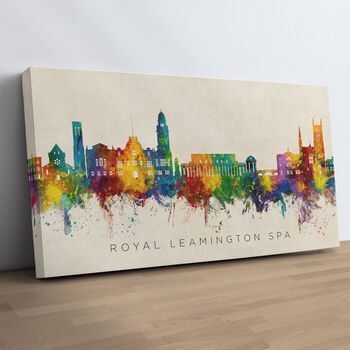 Royal Leamington Spa Skyline Cityscape Art Print, 10 of 12